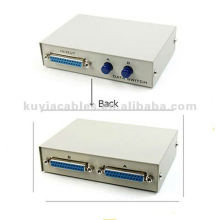 2 puertos 25 pines DB25 Parallel Printer Sharing Switch Box